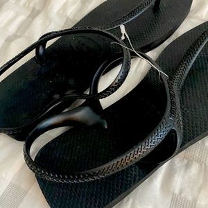 Havaianas Flash Brand New Black Flip Flop Slipper Sandals Size 9